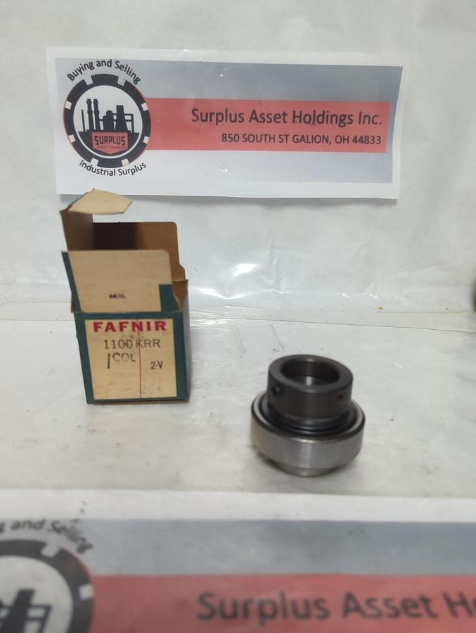 FAFNIR,1100KRR,BALL INSERT BEARING WITH LOCKING COLLAR NOS