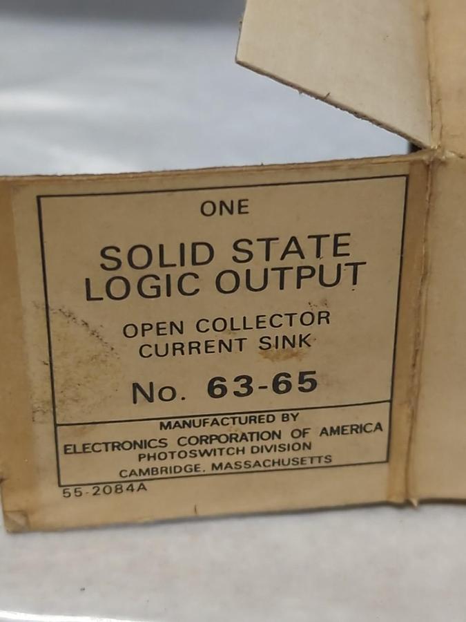 ECA,63-65,SOLID STATE LOGIC OUTPUT NOS