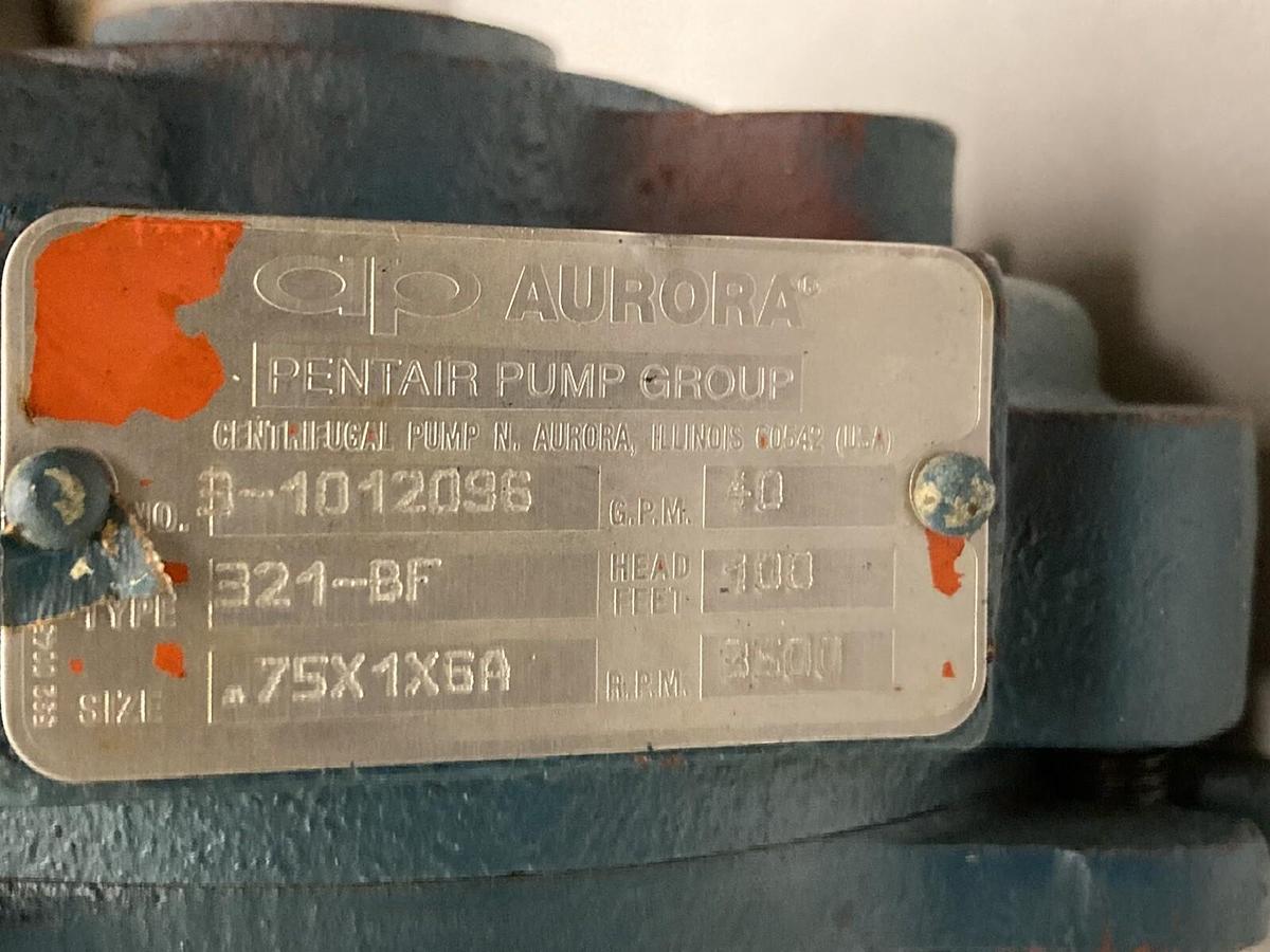Used Marathon Electric,AVM 145TTFR5510AD P,Motor with Aurora 321-BF Centrifungal Pump