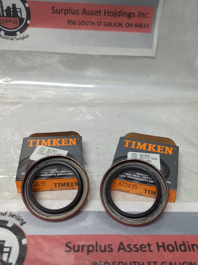 TIMKEN,472439,OIL SEAL 1.875 X 2.623 X 0.312 LOT OF 2 NOS