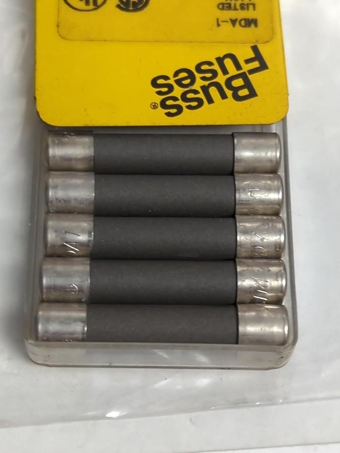 COOPER BUSSMANN,MDA-1,1 AMP FUSE LOT OF 10 NOS