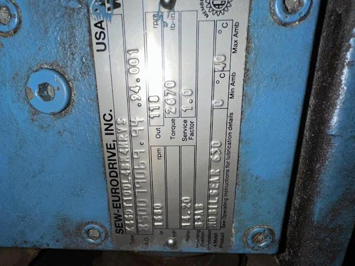Used SEW-Eurodrive K450T100L4BM4MRVS Gearbox