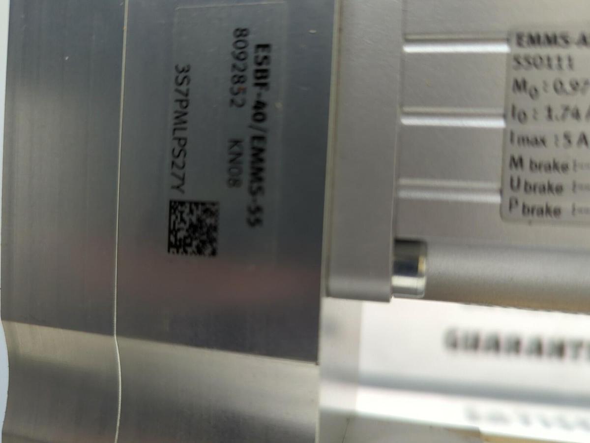 FESTO,EMMS-AS-55-M-LS-YM,MOTOR & ESBF-BS-40-110-10P ACTUATOR ASSEMBLY NOS