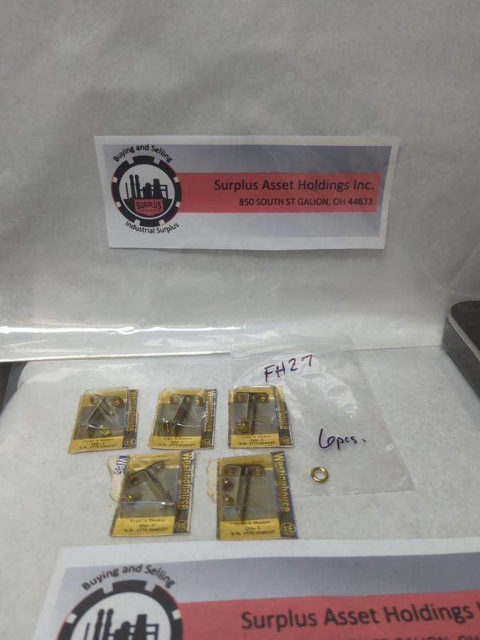 WESTINGHOUSE,FH27,OVERLOAD HEATER ELEMENT LOT OF 6 NOS