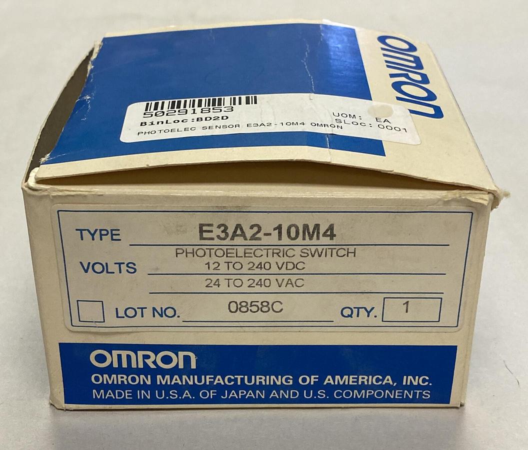 Used OMRON,E3A2-10M4,PHOTOELECTRIC SENSOR NEW