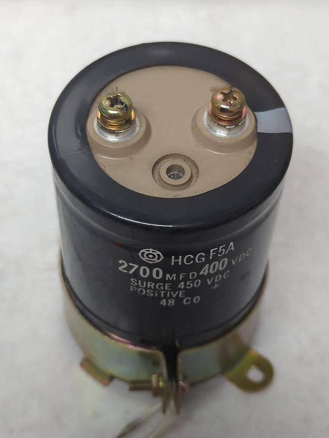 Used HITACHI,HCG F5A,CAPACITOR 2700MFD 400VDC PRE-OWNED