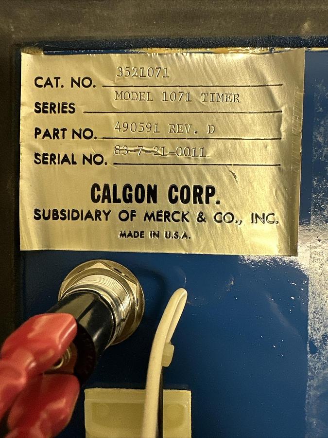 Used Calgon Corporation,Model 3521071,Timer Control Center