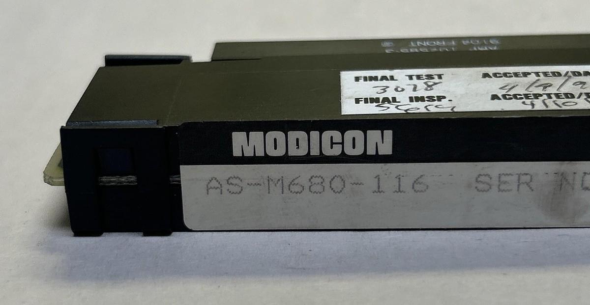Used MODICON,AS-M680-116,MODULE MEMORY