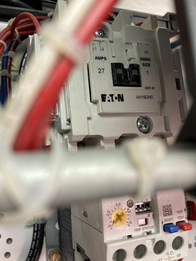 Used Cutler Hammer,Size 1,12 INCH MCC Starter Breaker Feeder Bucket 480V 15A