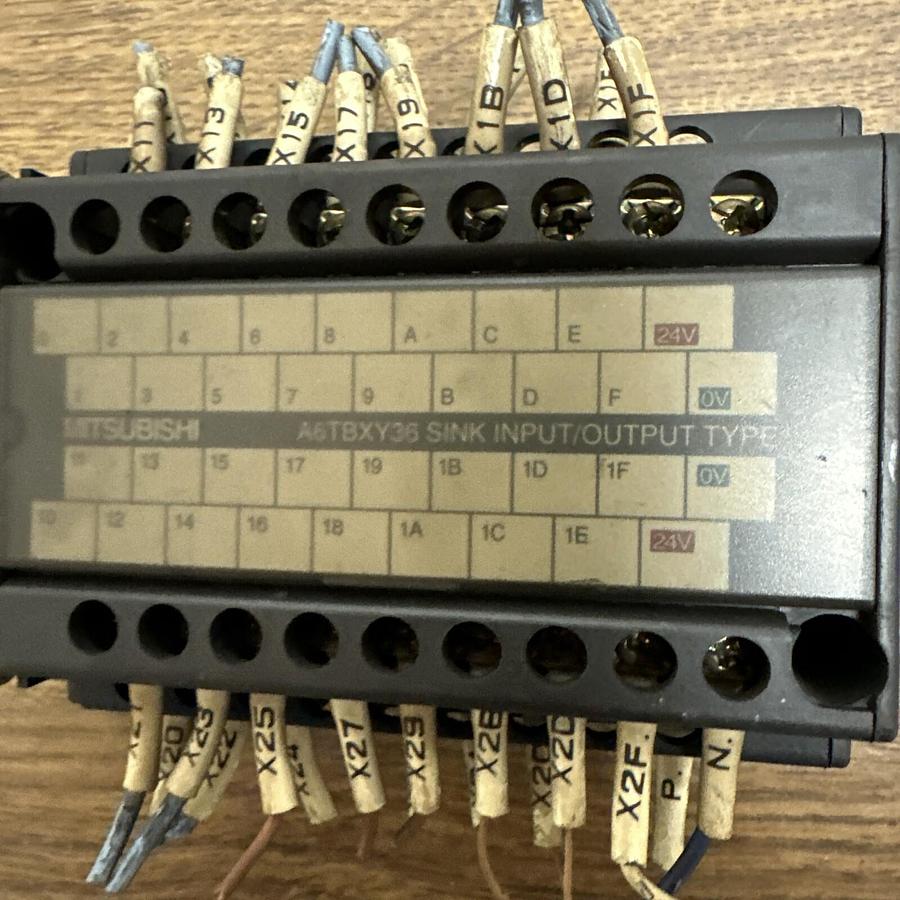 Used Mitsubishi,A6TBXY36,Terminal Board