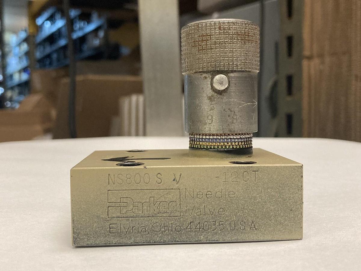 Used Parker,NS800S-V,Flow Control Needle Valve