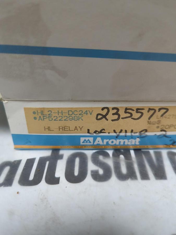 AROMAT,HL2-H-DC24V,RELAY AP522298K LOT OF 15 NOS