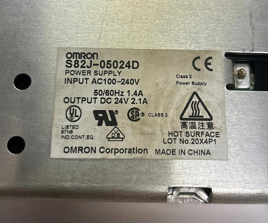 Used OMRON,S82J-0524D,POWER SUPPLY 1.4A 24VDC