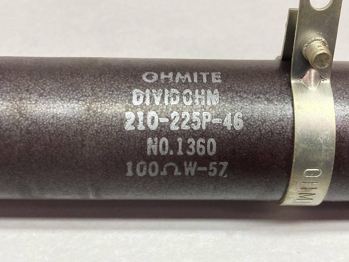Ohmite,1360 210-225P-46,Resistor 100 OHMS