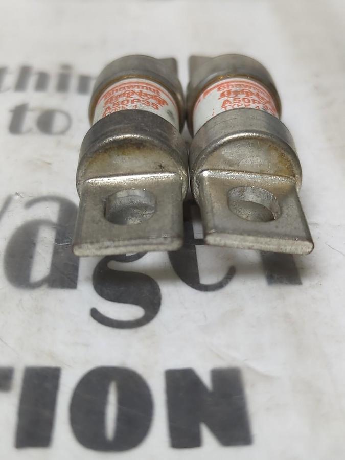 GOULD SHAWMUT,A50P35,AMP-TRAP FUSES TYPE-4 3A/500V LOT OF 2 NOS