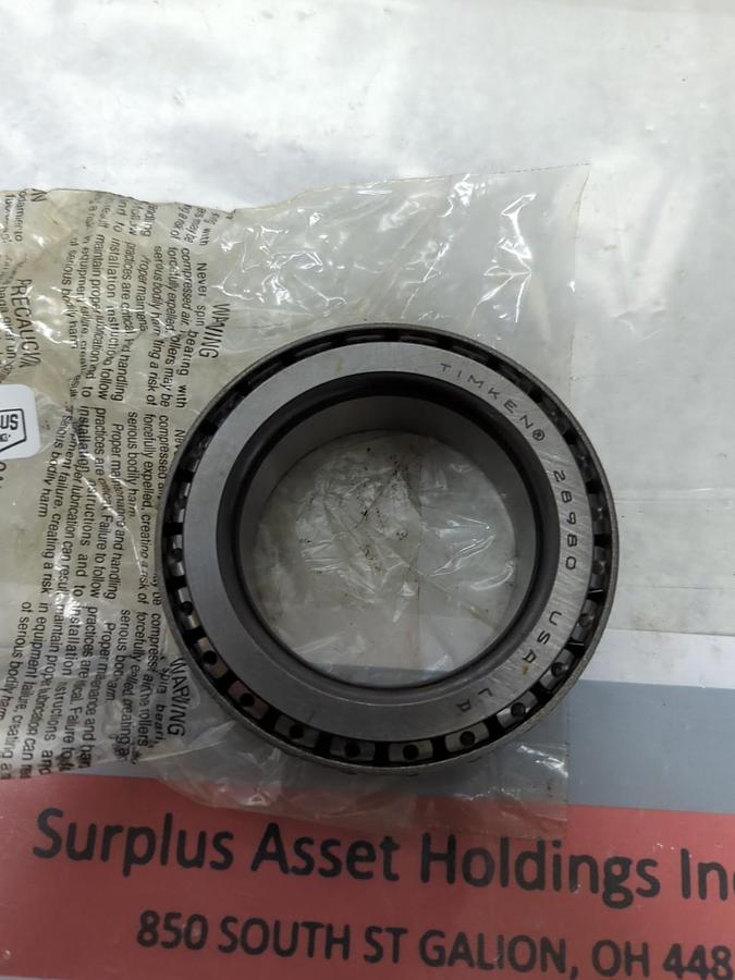 TIMKEN,28980,ROLLER BEARING CONE NOS