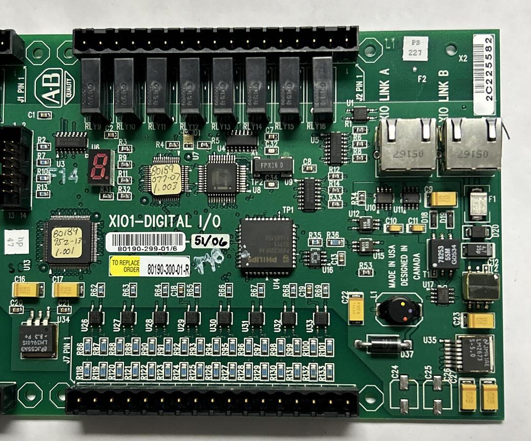 Used ALLEN BRADLEY,80190-300-01-R,DIGITAL I/O CONTROL BOARD
