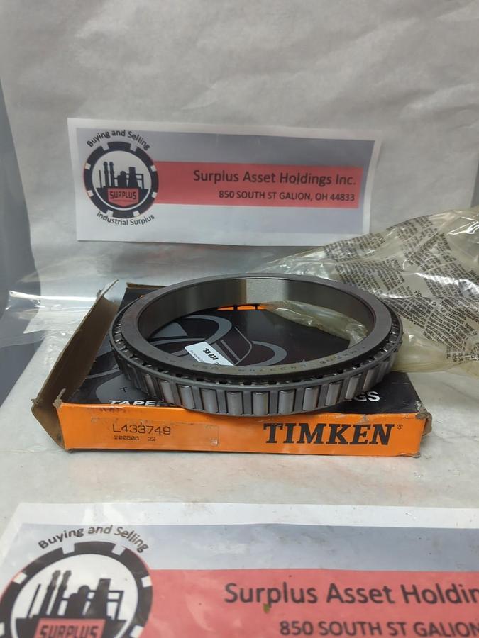 TIMKEN,L433749,ROLLER BEARING CONE NOS
