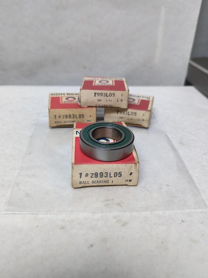 NDH DELCO,Z993L05,RUBBER SEALED BALL BEARING LOT OF 4 NOS