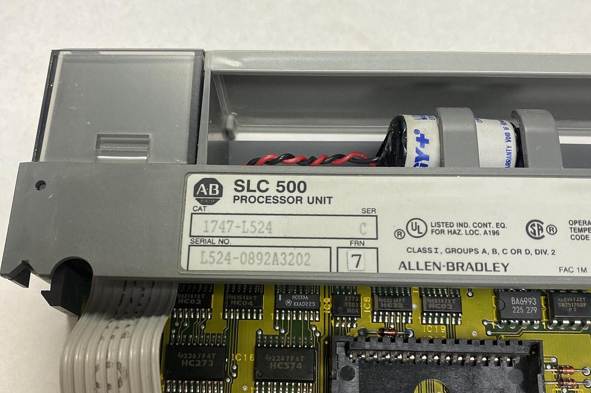 Used ALLEN BRADLEY,1747-L524,SER C FRN 7 PROCESSOR MODULE
