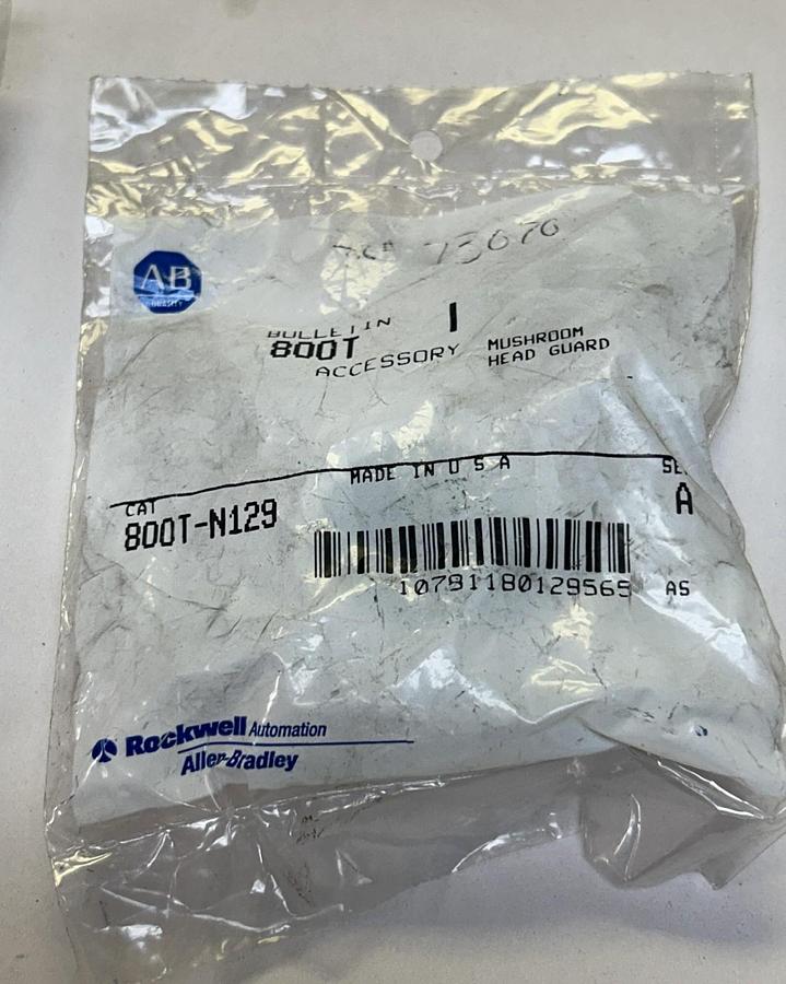 ALLEN BRADLEY,800T-N129,MUSHROOM HEAD GUARD LOT OF 2 NEW