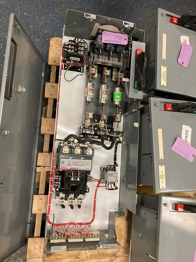 Used Allen-Bradley,2100 2112B,Size 4 Fused MCC 40 Inch Starter Feeder Bucket