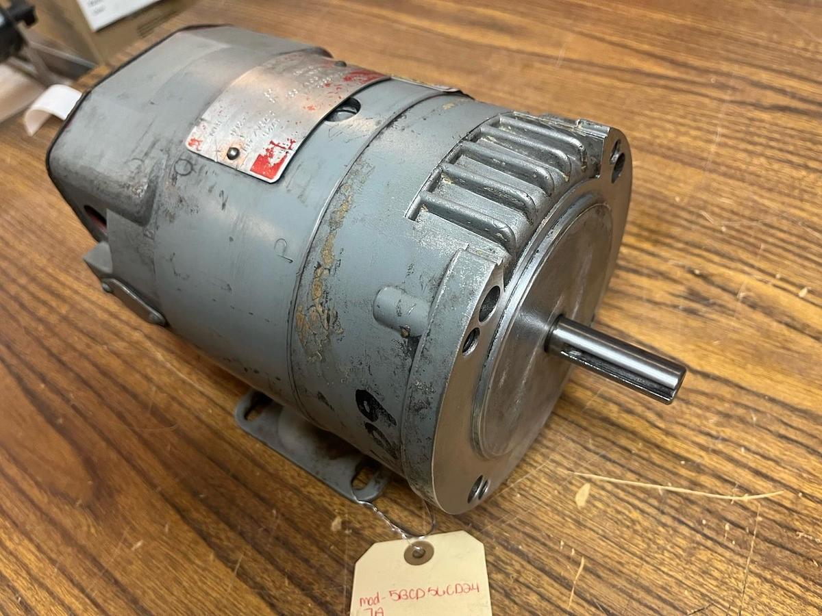 Used GE,5BCD56CD247A,DC MOTOR 1/4HP 1725RPM 2.75A FR 56