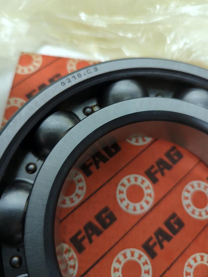 FAG,6218.C3,DEEP GROOVE BALL BEARING 90X160X30MM NOS