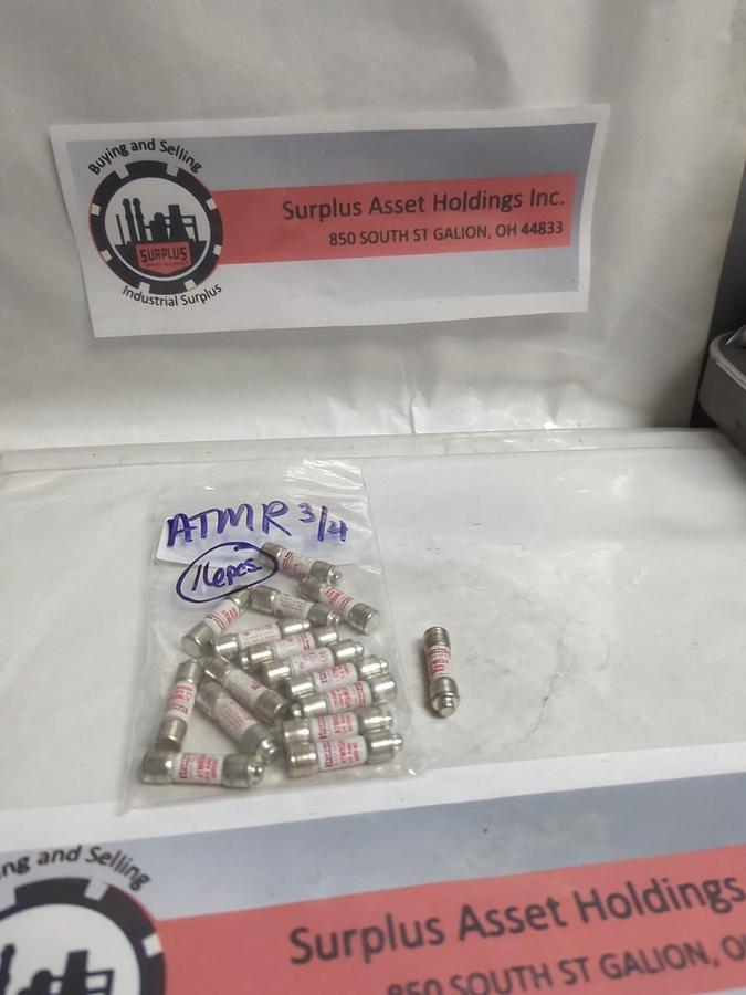 Used FERRAZ SHAWMUT,ATMR3/4,CLASS CC 3/4 AMP FUSE LOT OF 16 PRE-OWNED