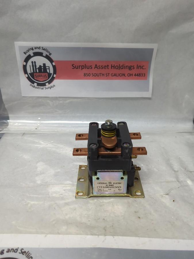 Used GE,CTTA100AH124XN,TYPE A CONTACTOR 24V 80A RE-OWNED