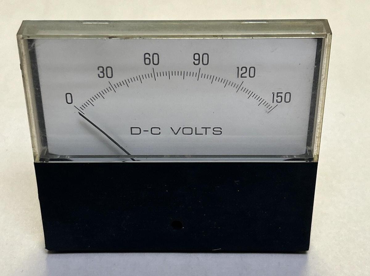 Used GENERAL ELECTRIC,50-251320PZPZ1,PANEL METER 0-150DC VOLTS