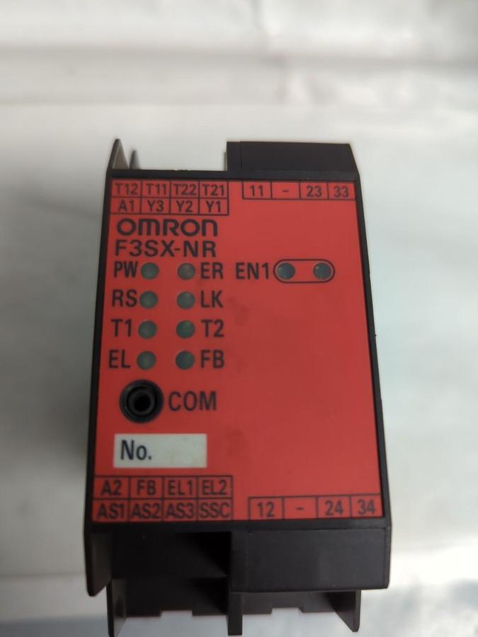 Used OMRON,F3SX-NR,SAFETY CONTROLLER 24V DC PRE-OWNED