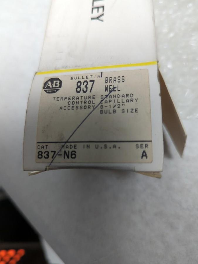 ALLEN BRADLEY,837-N6,SERIES A TEMEPERATURE CONTROL ACCS/BRASS WELL CAPILLARY