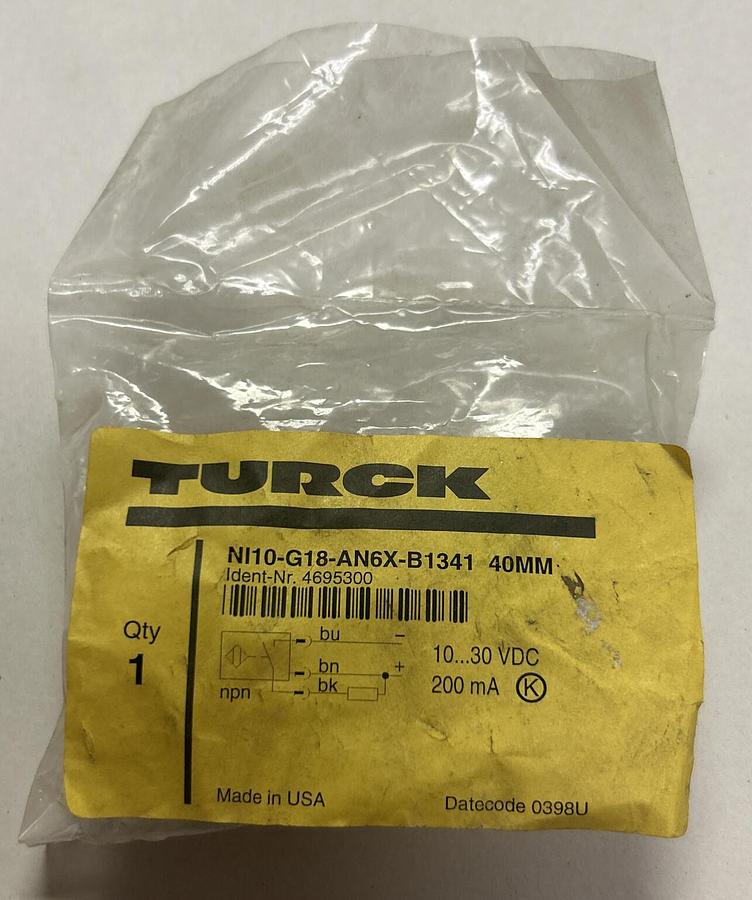 Used TURCK,NI10-G18-AN6X-B1341,INDUCTIVE SENSOR NEW