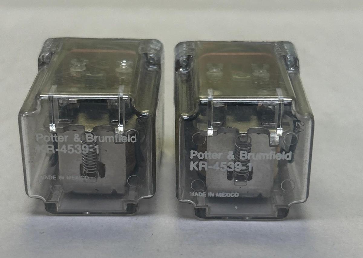 Used POTTER & BRUMFIELD,KR-4539-1,RELAY LOT OF 2
