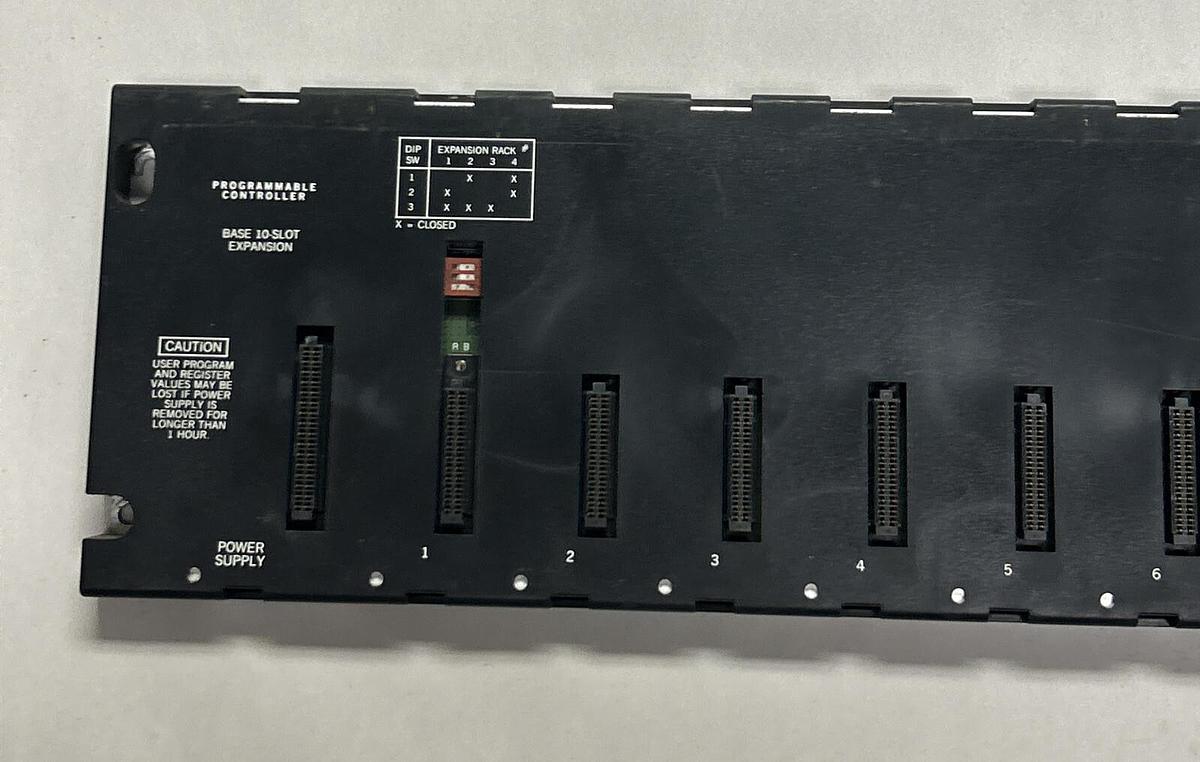Used GE FANUC,IC693CHS392E,10 SLOT EXPANSION BASEPLATE