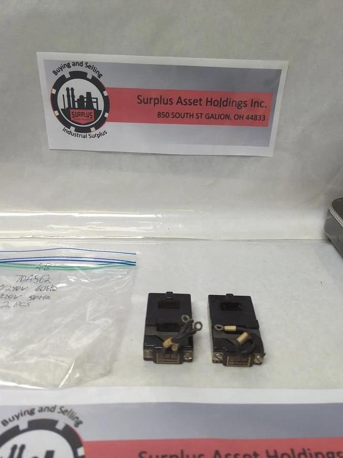 Used ALLEN-BRADLEY,70A562,COIL120/240V 50/60HZ LOT OF 2 PRE-OWNED