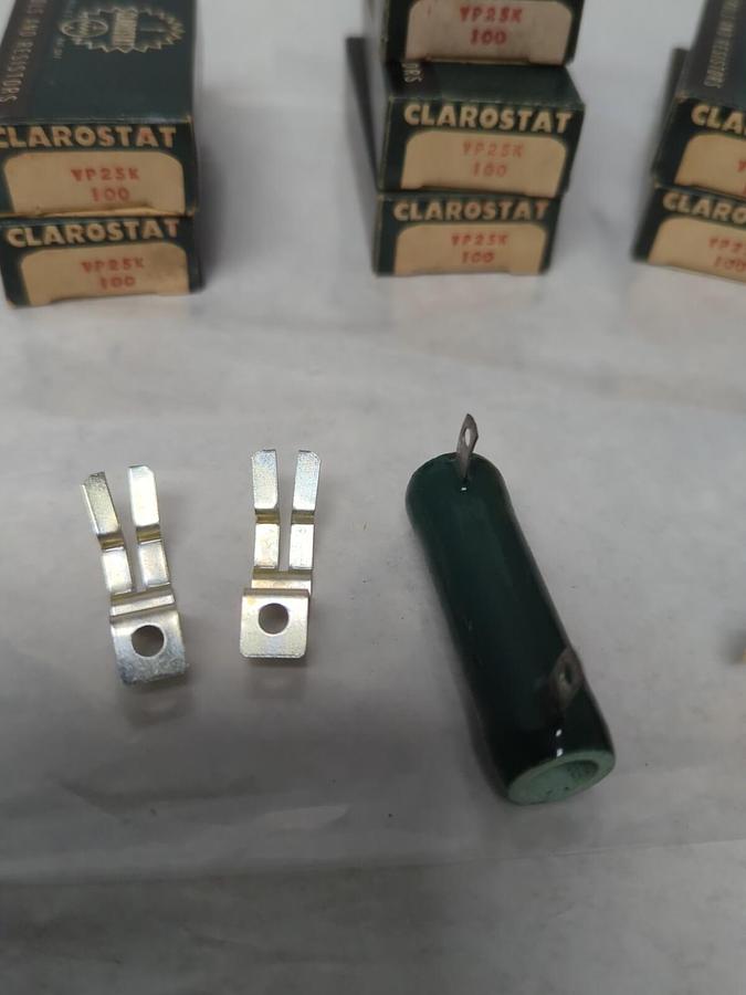 CLAROSTAT,YP25K,RESISTOR 100 LOT OF 8 NOS