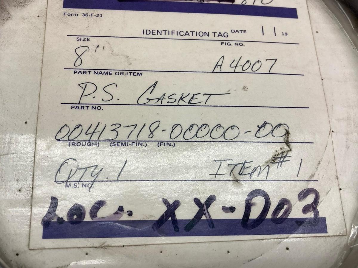 Used Unbranded,A4007,Seal Ring 8 Inch