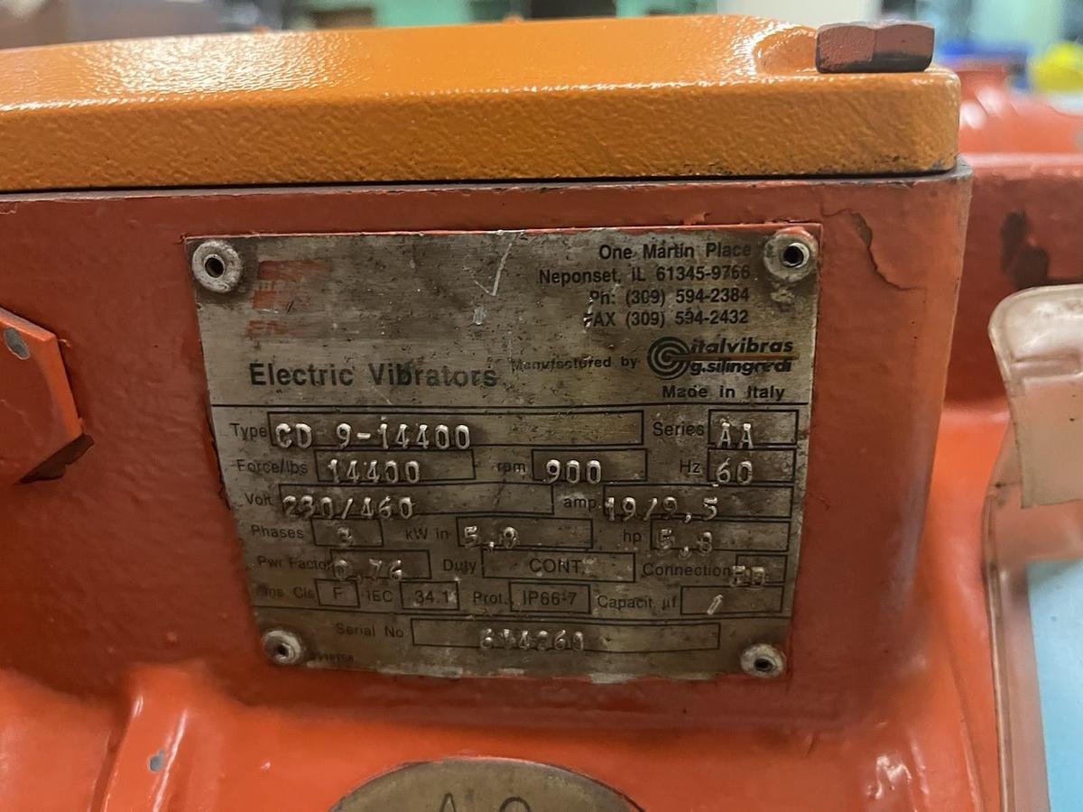 Used MILLER,CD9-14400,ELECTRIC VIBRATOR 5.8HP 900RPM 230/460V 3PH