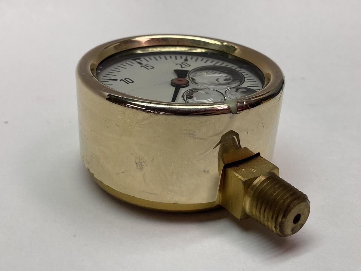 Wika,0-30 PSI,Fluid-Filled Pressure Gauge