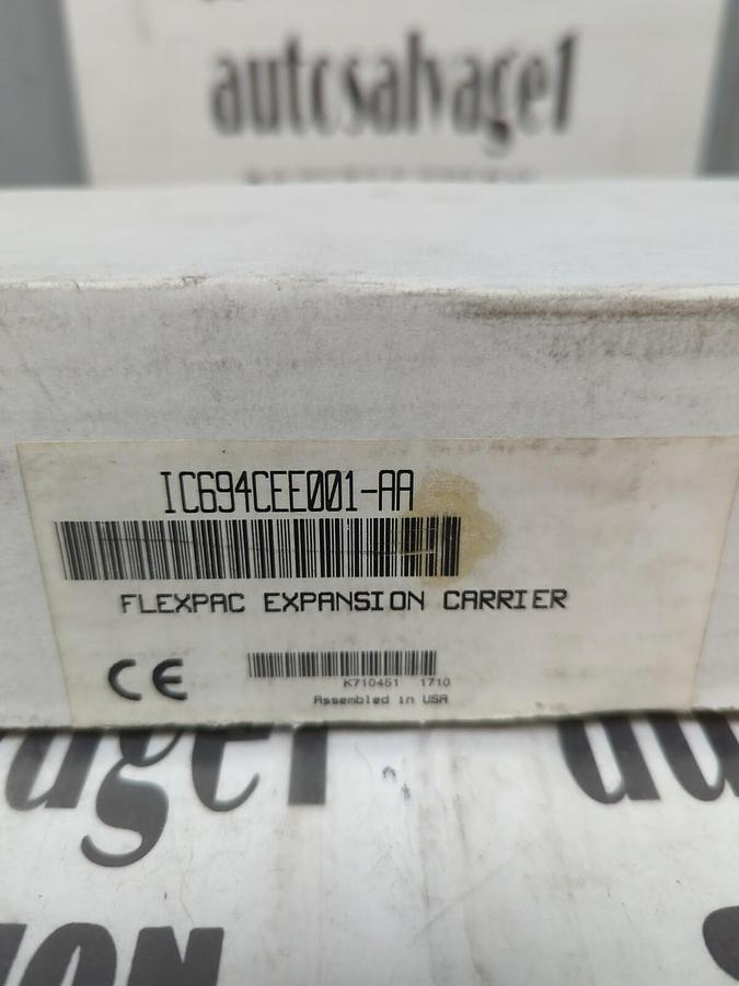 GE,IC694CEE001-AA RX3i,FLEXPAC EXPANSION CARRIER NEW