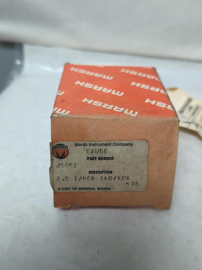 MARSH,J5052,GAUGE 2.5  1/8 CB 160/KPA NOS