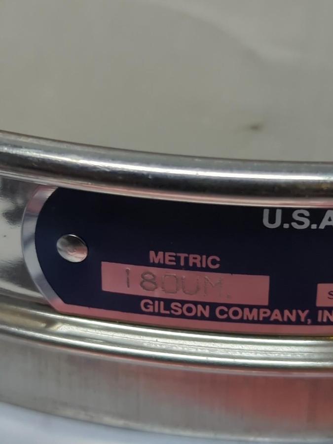 Used USA STANDARD,NO.80,TEST SIEVE METRIC 180UM INCHES .0007 ASTM E-11 SPEC PRE-OWNED