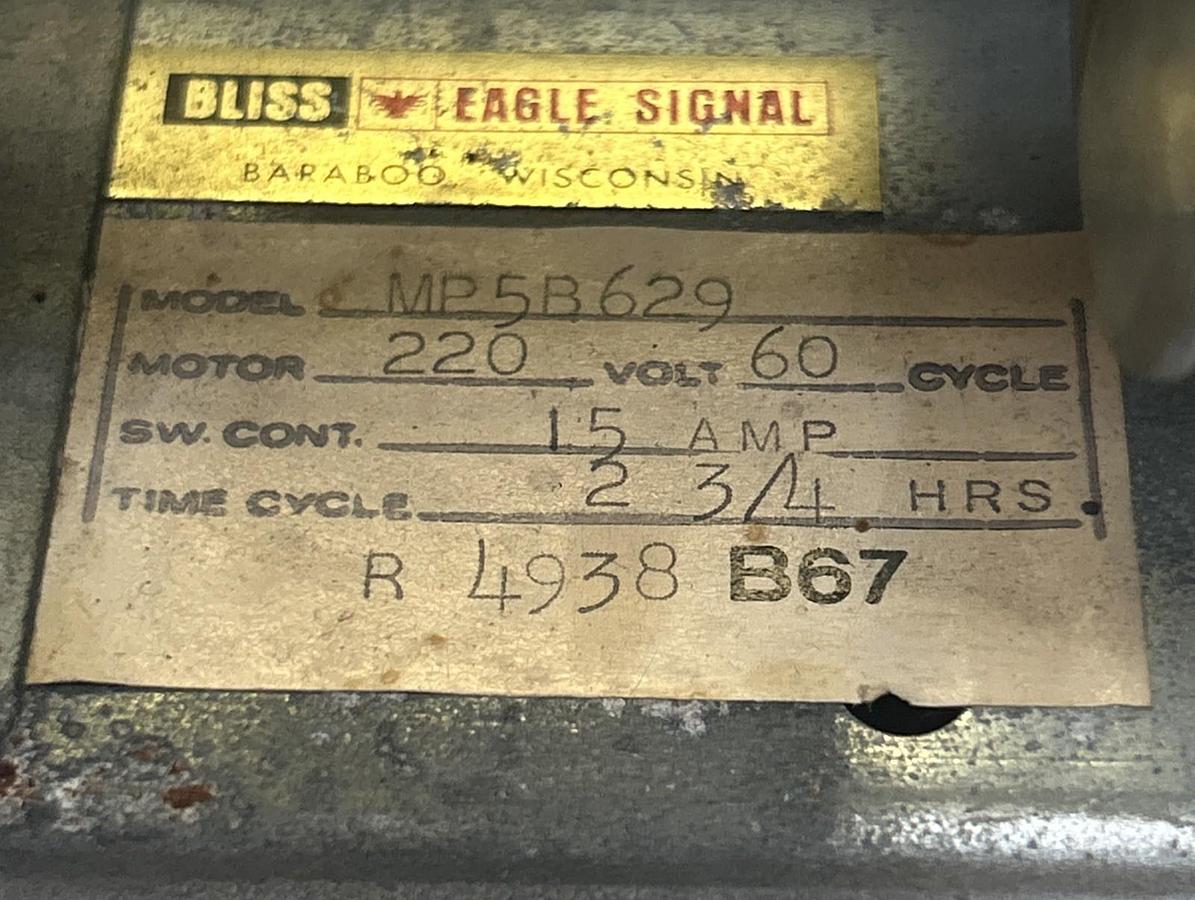 Used EAGLE SIGNAL,MP5B629,CYCLE TIMER