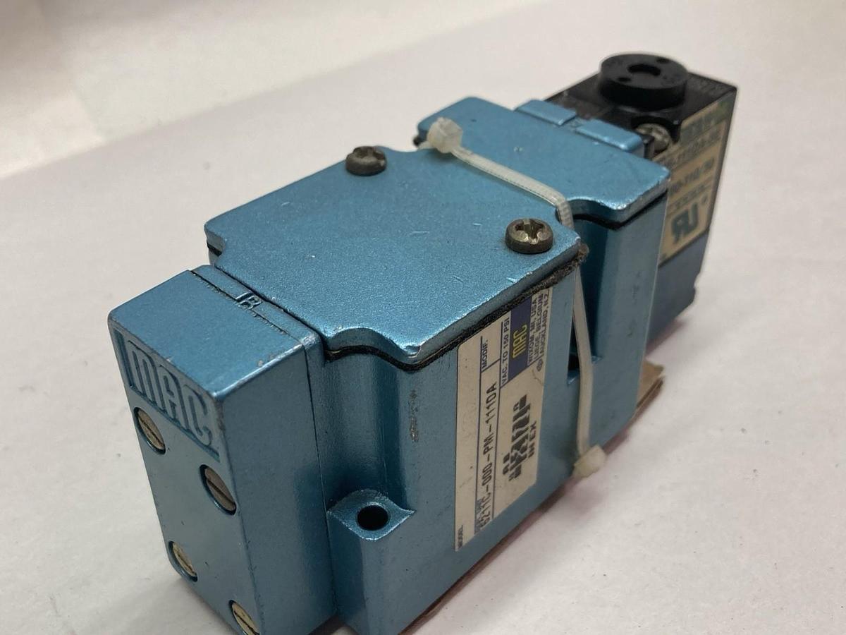 Used MAC,6211CC-000-PM-111DA,Solenoid Valve 120/110V 60/50Hz