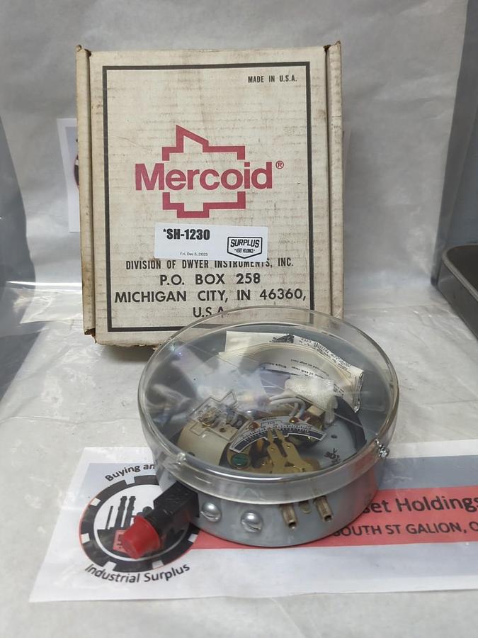 MERCOID,DA-21-3-12S,PRESSURE SWITCH NOS