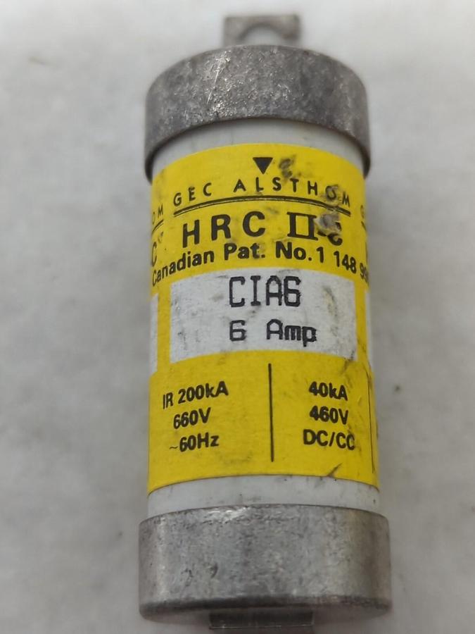 GEC ALSHOM,CIA6,BOLT ON FUSE 6 AMP LOT OF 2 NOS