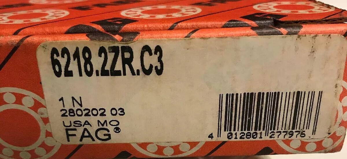 Used Fag,6218.2ZR.C3,Bearing