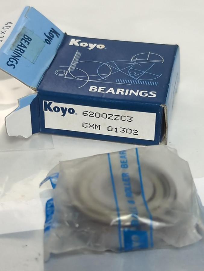 KOYO,6200ZZC3,DEEP GROOVE BALL BEARING 10X30X9MM LOT OF 4 NOS